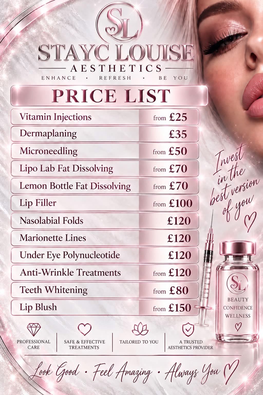 Stayc Louise aesthetics price list
