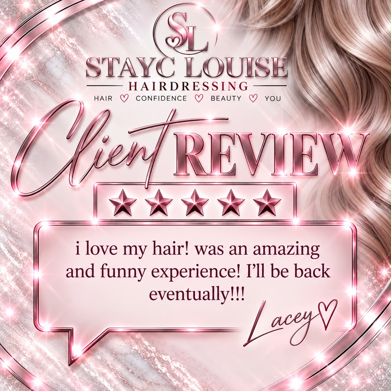 Stayc Louise client review