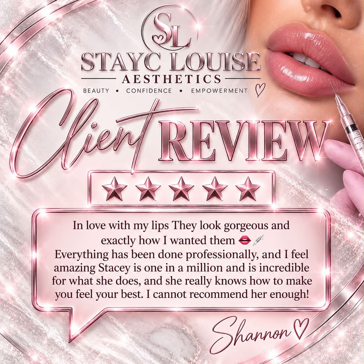 Stayc Louise client review