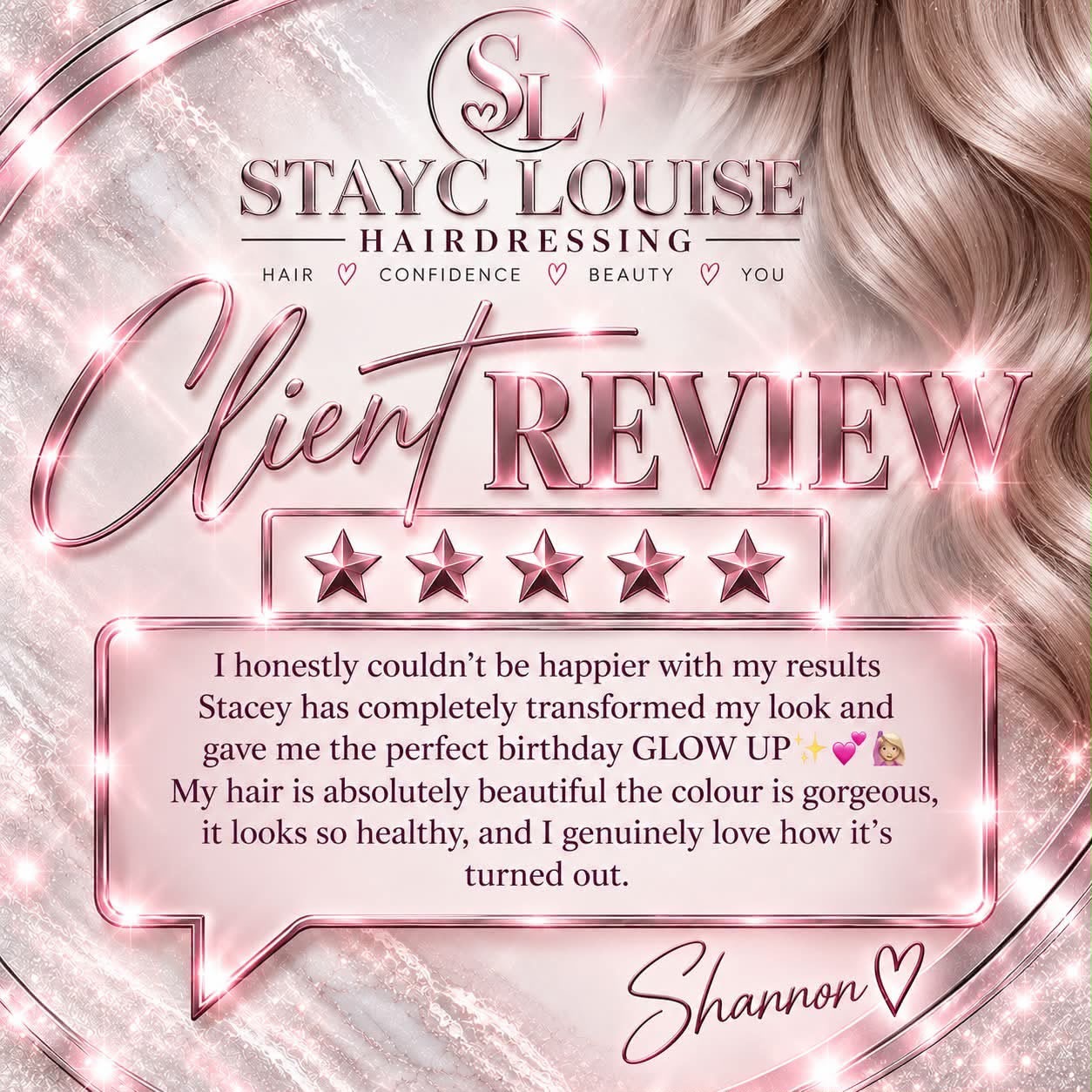 Stayc Louise client review